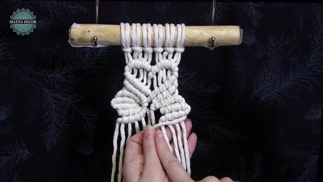 MACRAME WALL HANGING TUTORIAL | PAINEL EM MACRAMÊ | ПАННО МАКРАМЕ МАЛЕНЬКОЕ