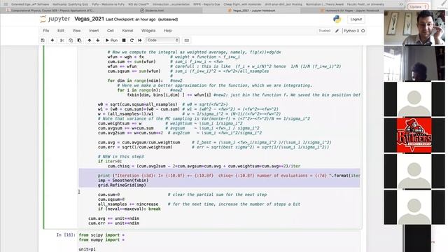 Computational Physics in Python, Rutgers University, 2021, lecture 19 смотреть онлайн