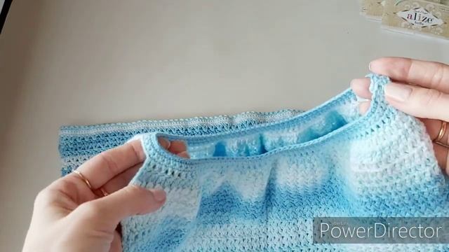 Экспресс МК майка крючком, простой топ крючком,как связать простой топ крючком #топ #майка