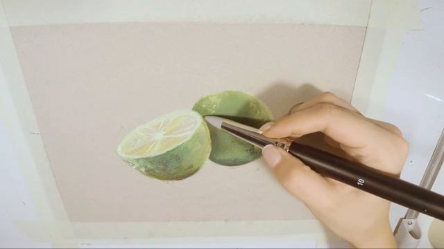 Урок №3. Как нарисовать лайм пастелью. Lesson №3. How to draw lime in pastel смотреть онлайн