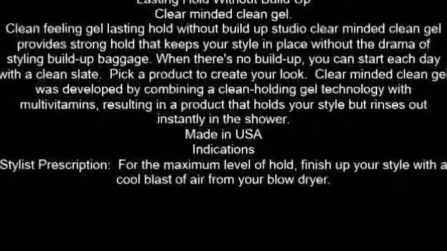 L'Oreal Paris Studio Clean Gel, Strong Hold 6 8 fl oz смотреть онлайн