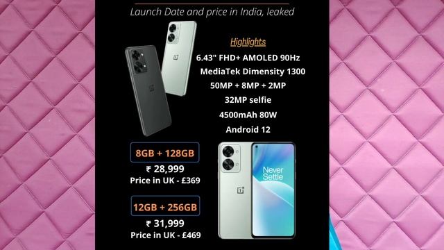 Oneplus Nord 2T / Mediatek Dimencity 1300 / 50mp OIS camera / 30k range смотреть онлайн