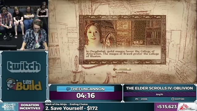 The Elder Scrolls IV: Oblivion by TheFuncannon in 7:30 - SGDQ 2016 - Part 123 смотреть онлайн