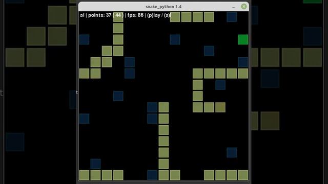 Artificial Intelligence plays Snake. Written in python смотреть онлайн