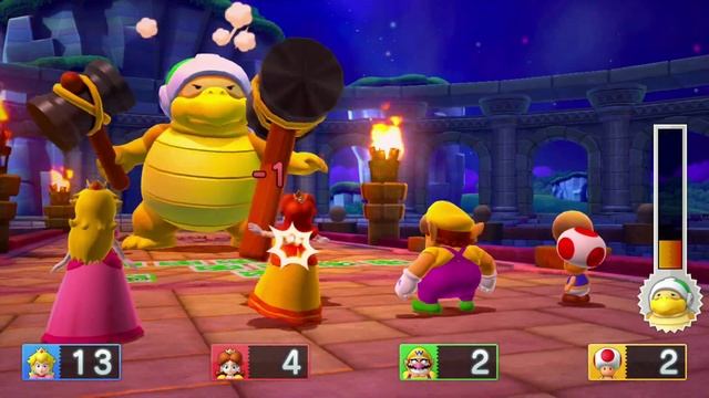 Mario Party 10 Haunted Trail Peach vs Daisy vs Wario vs Toad смотреть онлайн
