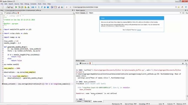 Compte de Buffon's Needle Monte Carlo Simulation Tutorial смотреть онлайн