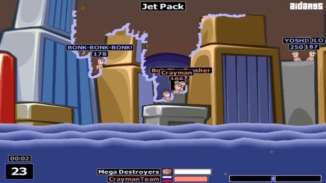 Worms Armageddon (PC) Online Gameplay (HD) смотреть онлайн