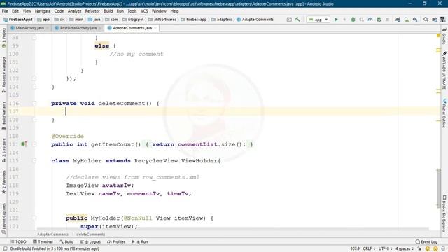 Firebase Social Media App - 25 Delete Comment смотреть онлайн