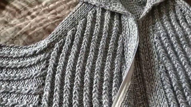 ?Кардиган с капюшоном / реглан-погон / без швов / кардиган спицами/ КАРДИГАН ПАЛЬТО С КАПЮШОНОМ. ? смотреть онлайн