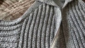 ?Кардиган с капюшоном / реглан-погон / без швов / кардиган спицами/ КАРДИГАН ПАЛЬТО С КАПЮШОНОМ. ?