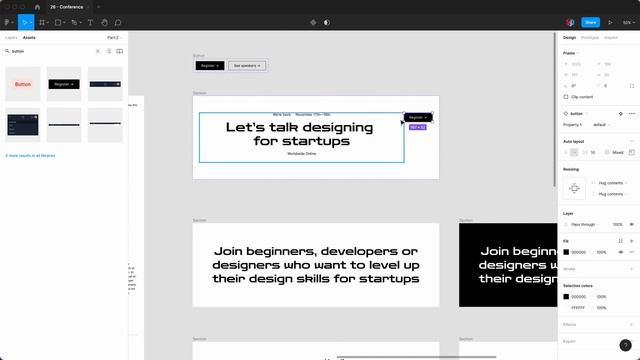 How to Design a Website in Figma with Auto Layout, Components and Variants (2/3) смотреть онлайн