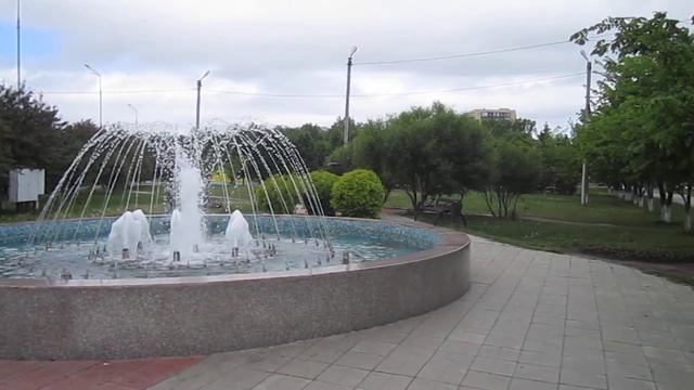 Фонтан -достопримечательность горпарка Бердска смотреть онлайн