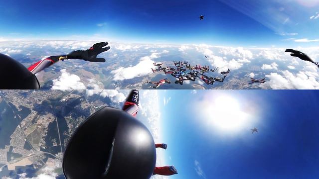 Skydiving record 360°/ VR VIDEO | Национальный парашютный рекорд Беларуси 30-way смотреть онлайн