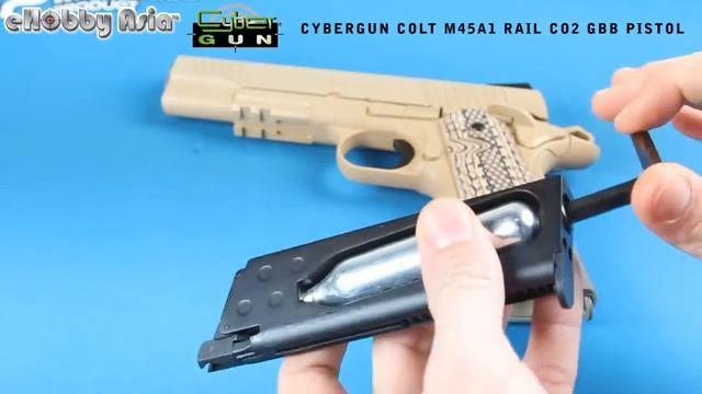 CYBERGUN COLT M45A1 Rail CO2 GBB Pistol смотреть онлайн