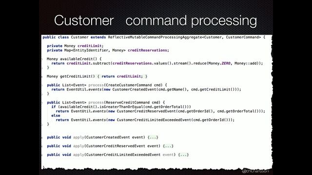 6.5 Event Sourcing Domain Model Event Driven Microservices смотреть онлайн