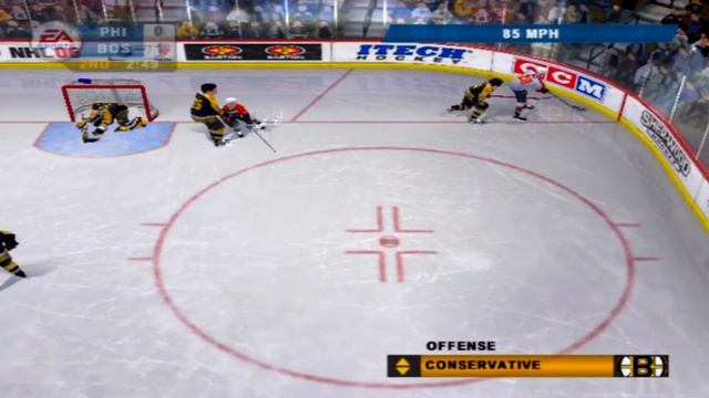NHL 06 Gameplay Boston Bruins vs Philadelphia Flyers смотреть онлайн
