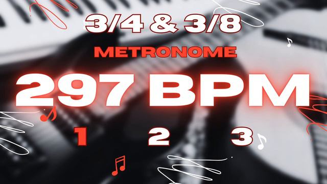 297 BPM - 3/4 & 3/8 Metronome смотреть онлайн