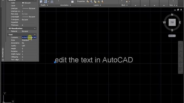 How to edit the text in AutoCAD смотреть онлайн