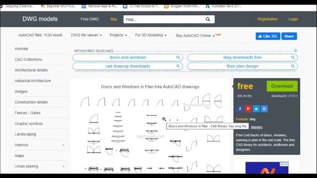 How to Download AutoCAD Blocks For Free смотреть онлайн