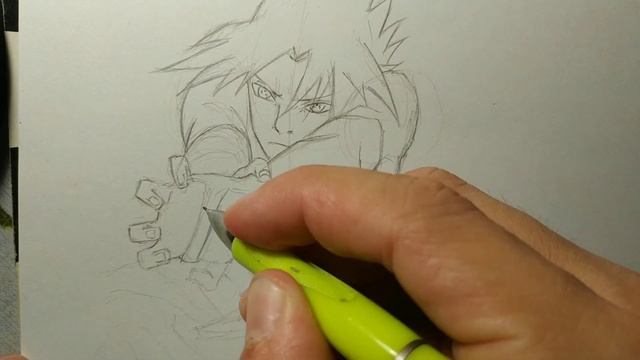РИСУЮ Учиху Саске!Как ЛЕГКО нарисовать Саске?!