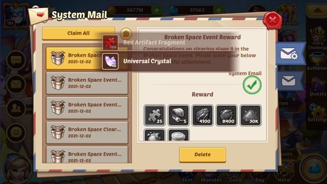 Collecting 2x Broken Space Rewards #shorts #idleheroes смотреть онлайн
