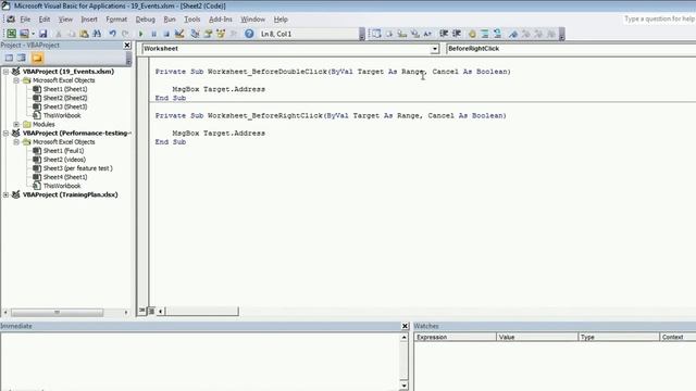 Advanced excel(vba) tutorial 34 : Worksheet Events (change, selection change etc) смотреть онлайн