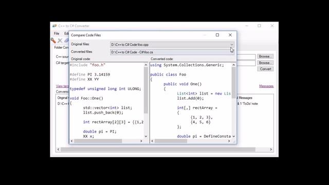 C++ to C# Source Code Converter in Action! смотреть онлайн