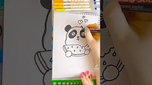 #shorts Как нарисовать Панду How to draw a Panda смотреть онлайн