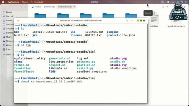 How to Install Android Studio On Kali Linux.2021 Full Tutorial смотреть онлайн