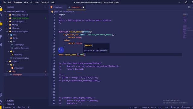 PHP - Exercises, Practice, Solution [ 14 ] valid email check смотреть онлайн