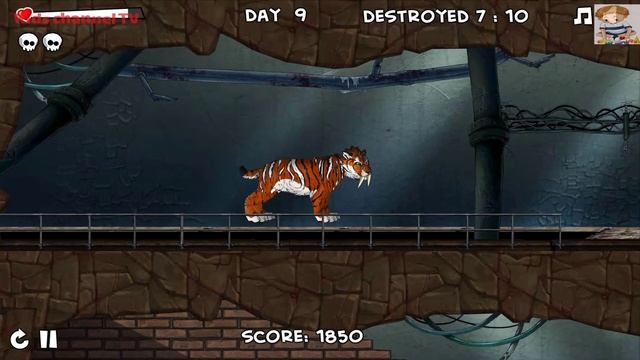 Smilodon Rampage - Dinosaur games for kids смотреть онлайн