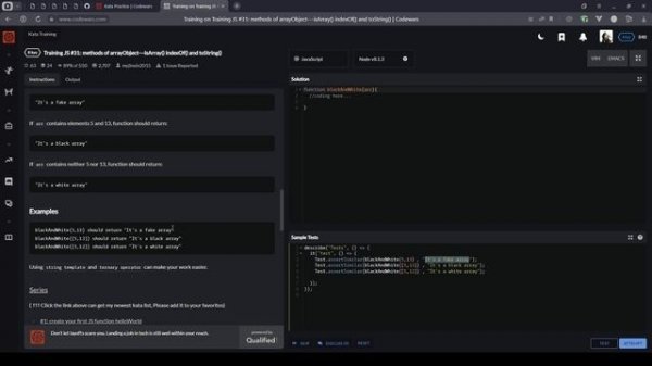 Задачки с Codewars - 8 kuy - Training JS #31