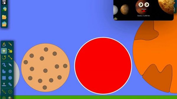 Planets and Dwarf Planets Size Comparison