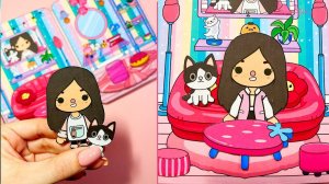 Домик Тока Бока бумажный