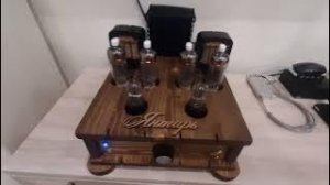 Ламповый двух тактный усилитель нч на 6н9с + 6п36с