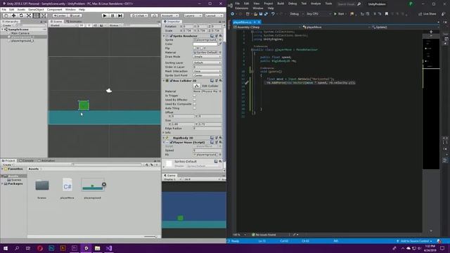 How to solve the inertia problem in Unity 2D смотреть онлайн