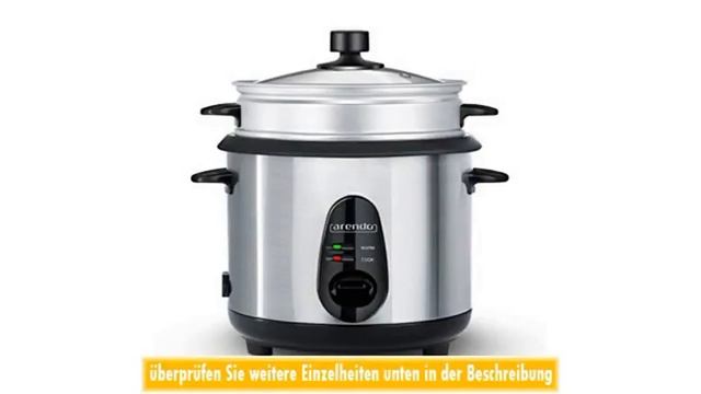 Arendo Edelstahl Dampfgarer Reiskocher Dampfgarerfunktion optional 10l Kapazitt Warmhaltefunktion m смотреть онлайн