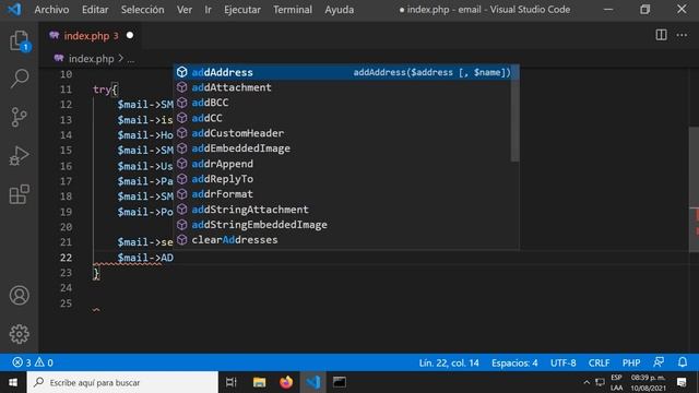 Como enviar correos electrónicos con PHP смотреть онлайн