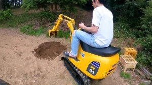 Мини-экскаватор KOMATSU PC-01. Самый маленький экскаватор коматсу