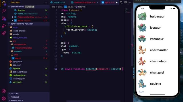 Crea un Pokédex con React Native #3 | React Query смотреть онлайн