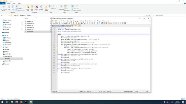 Error Request Exception di Python - Error Handling saat Web Tidak Aktif смотреть онлайн