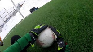 Тренировка вратаря от первого лица.