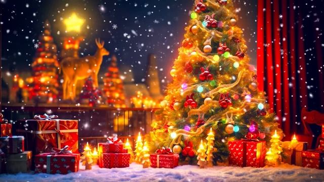 Música Navideña Instrumental Tranquila - Música navideña relajante "Noche de Navidad Nevada" смотреть онлайн