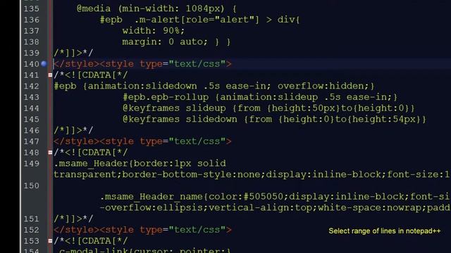 ++Select range of lines in notepad смотреть онлайн