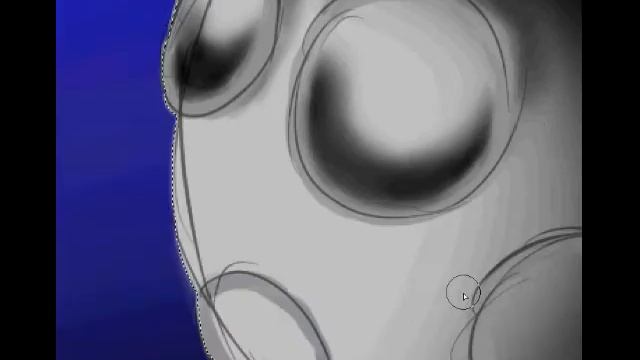 Рисуем космический метеорит "Paint Tool SAI" смотреть онлайн