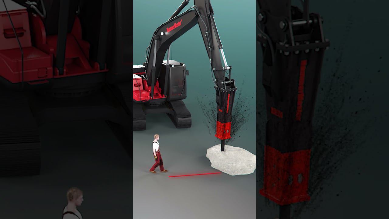 Техника безопасности при работе гидромолотом #спецтехника #экскаватор #гидромолот смотреть онлайн