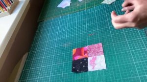 Лоскутное шитье. Объемный Лоскутный блок "Пирамида" своими руками. Для новичков и профи. №293.