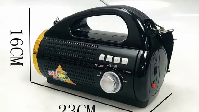 GOLON RX-BT83S Portable Fm Radio With Usb Two Way Charge Home Outdoor Box Bass Radio Support Solar смотреть онлайн