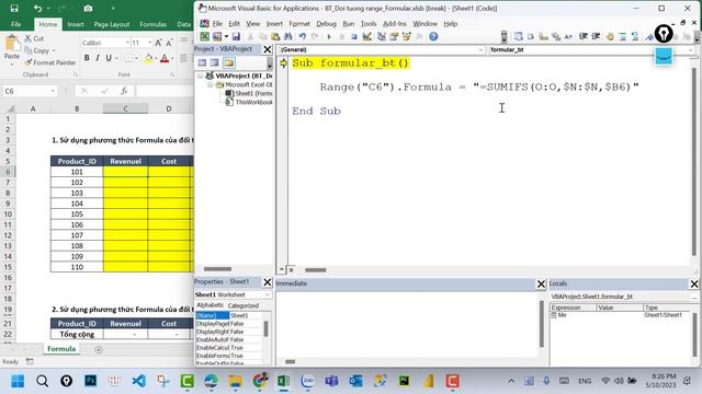 VBA EXCEL CƠ BẢN | SỬA BÀI TẬP ĐỐI TƯỢNG RANGE смотреть онлайн