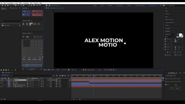 Создание динамичной плашки в AfterEffects | Lower Third смотреть онлайн